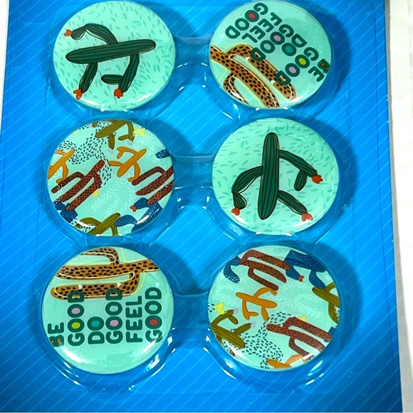 6 Pack Cactus Magnets For Bulletin Board Calendar Refrigerator Plant Lover Gift - Picture 4 of 9